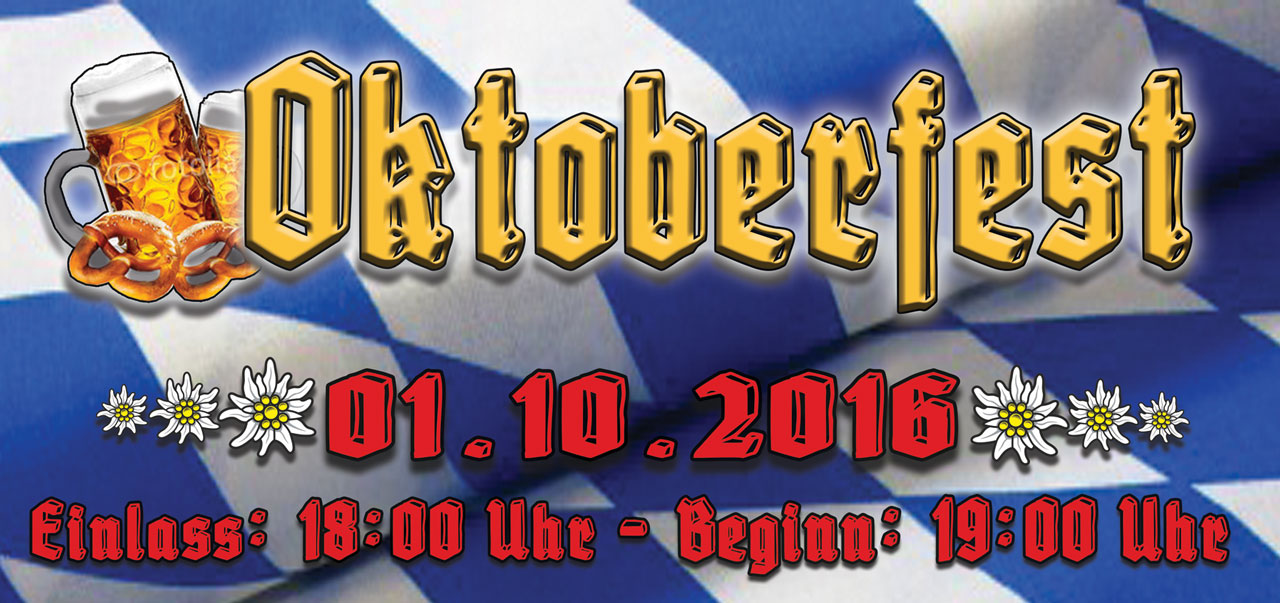 Wiesloch OKTOBERFEST - feiern wie in Bayern - O’Zapft is! heißt es am Samstag 1.10.2016 ab 19 Uhr bei Auto Wagner